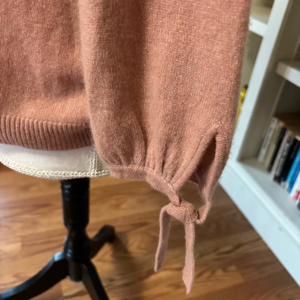 Pink Cashmere Sweater Small Petite Romantic Cottagecore Soft Girl Feminine Clean - Picture 4 of 11